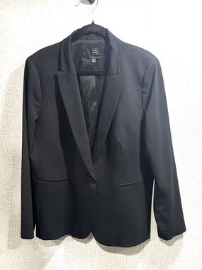 J. Crew Office 365 Italian Wool Black Blazer Size 16 Tall